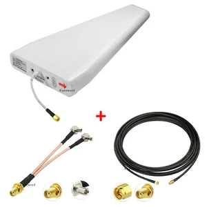 Yagi Directional Antenna 3G/4G/LTE Wide Band&2 TS9 for Cell Phone Signal Booster - Picture 1 of 8