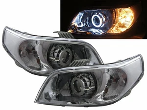 Barina TK MK5 2009-2011 3D CCFL Projector Feux Avant Phare Chrome for HOLDEN LHD - Foto 1 di 7