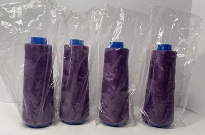 4 Spools Spun Polyester Thread 6000 yds ea. American Thread Co Med Violet Tex 21 - Image 1 of 3