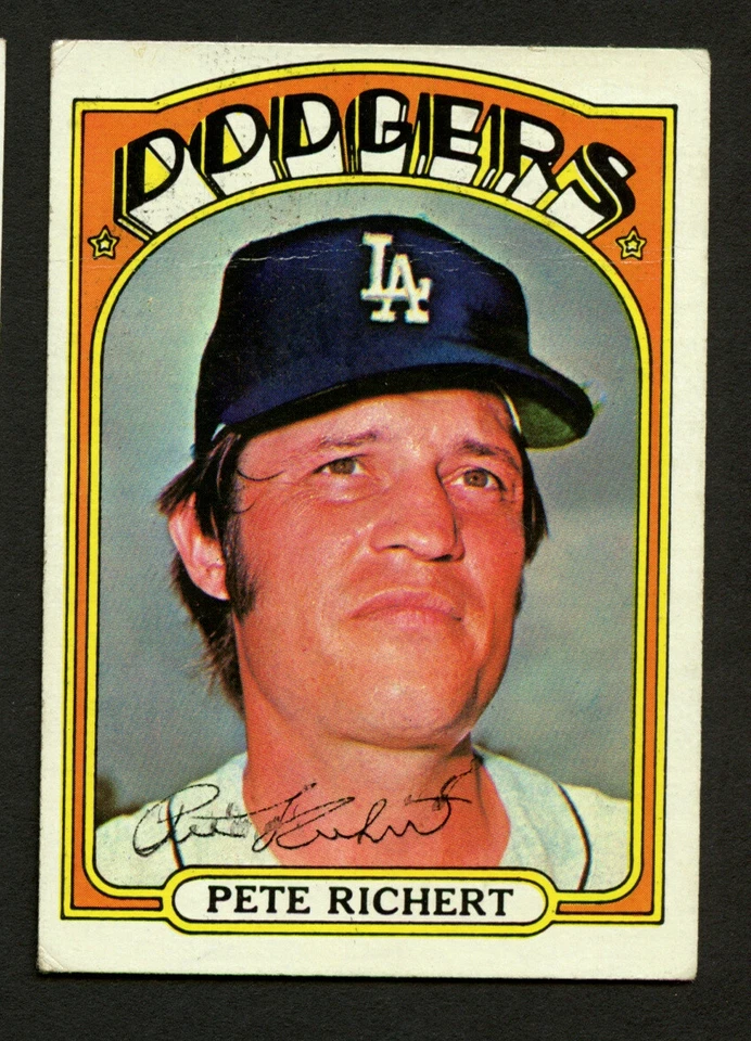 Pete Richert #649 signed autograph auto 1972 Topps Baseball Trading Card - Изображение 1 из 1