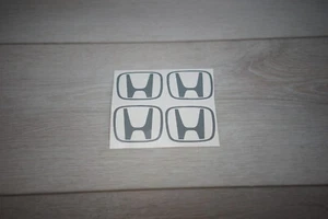 (4) Logo Sticker Wheel Center Caps Decal For Honda CIVIC ACCORD CRV Vtec Si - Foto 1 di 1