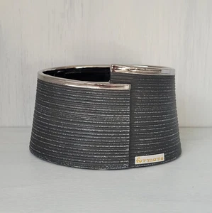 Formano Vase Anthrazit Silber 16x9 cm Edel Geschenk - Bild 1 von 1