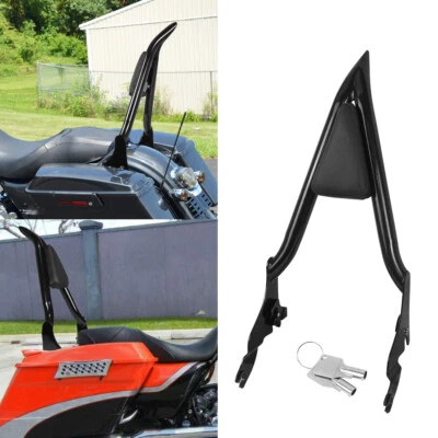 28 inch Backrest Tall Sissy Bars for Harley Road Glide Street Touring Road King - Imagem 1 de 4