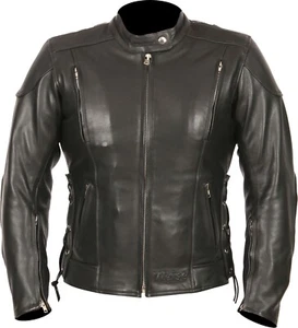 Weise Sophia Ladies Black Leather Thermal Armoured Motorcycle Jacket NEW - Picture 1 of 4