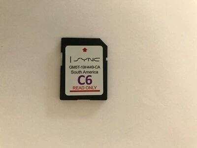 C6 SOUTH AMERICA Brazil,Argentina,Colombia Chile Ford Lincoln Navigation SD CARD - Image 1 of 4
