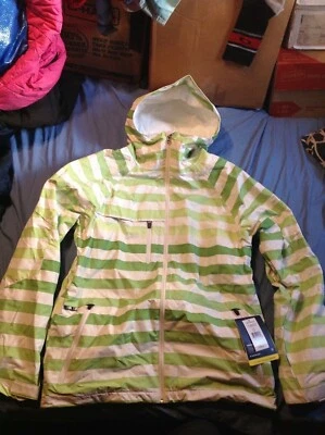 NEW! Burton Launch 10K Jacket Absynth Green BigStripe Fade sz Men's XS - Image 1 of 4