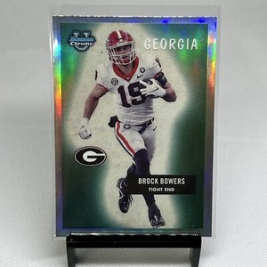 2023 Bowman Chrome U- 55BF-3- Brock Bowers - Georgia Bulldogs- Football
