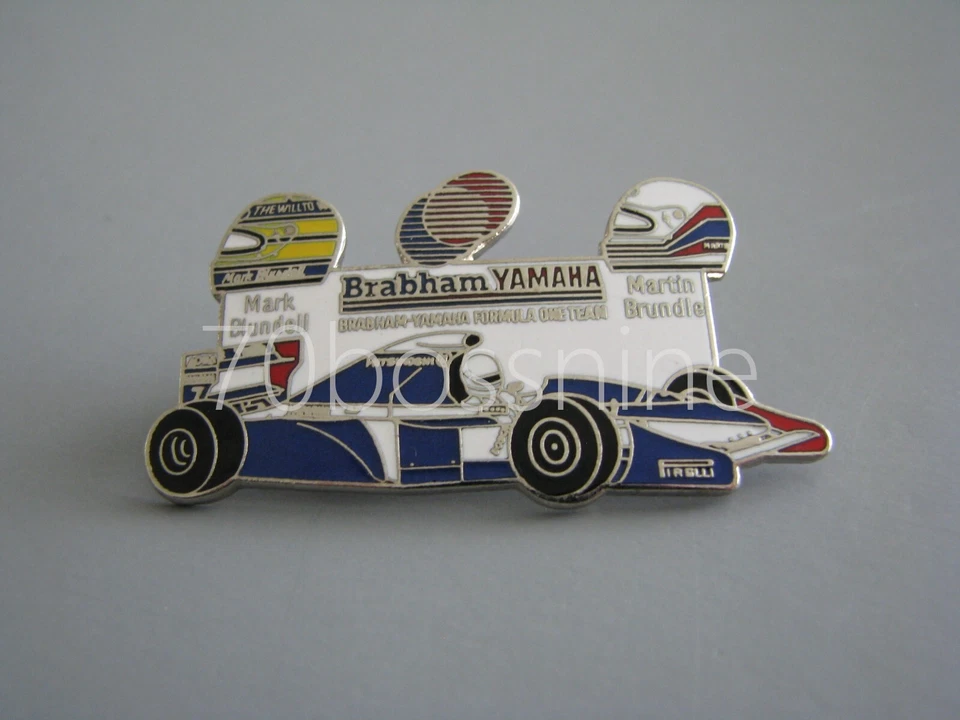 MARK BLUNDELL MARTIN BRUNDLE BRABHAM YAMAHA FORMULA 1 RACING HAT PIN LAPEL PIN - Image 1 of 1