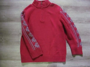 Gymboree Red Long Sleeve Pullover snowflake holiday Sweater Youth Size 10-12 EUC - Picture 1 of 3