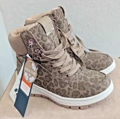 Botas ROXY para mujer talla 5 estampado de leopardo 'RG Karmel', parte inferior de la lengüeta piel sintética vegana Foto 1 de 4
