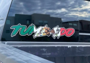 Tumbado Truckin Vinyl Decal Sticker Mexico Flag Background - Bild 1 von 1