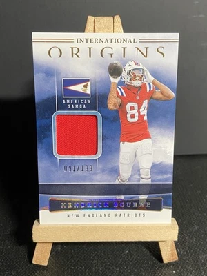 2025 Origins International Patch Kendrick Bourne /199 Patriots RARE SSP - Image 1 of 2