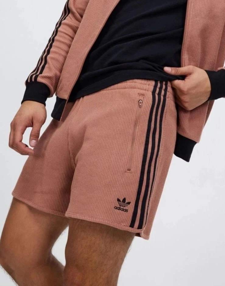 MENS ADIDAS ORIGINALS MONOGRAM PRINT TREFOIL SHORTS SIZE XL #JY2986