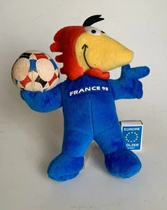 Original Maskottchen 24 cm Fussball WM 98 Frankreich Footix Hahn France 1998 - Bild 1 von 9