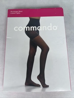 Commando The Keeper Sheer Control Top Pantyhose HCK10T01 Medium Nude Large NIP - Image 1 of 4