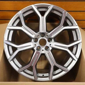 BMW Machined Silver X7 OEM Wheel 21” 2019-2024 Rim Original Factory 86533 - Picture 1 of 5