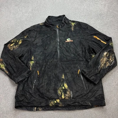 RealTree Jacket Adult X Large Black Work Wear Hunting Camo Lined Coat Mens - Image 1 of 4