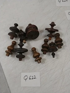 10 ASSORTED CLOCK / FURNITURE FINIALS - Picture 1 of 5