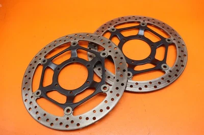 2008-2016 HONDA CBR1000RR OEM FRONT LEFT RIGHT BRAKE ROTORS DISCS - Image 1 of 4