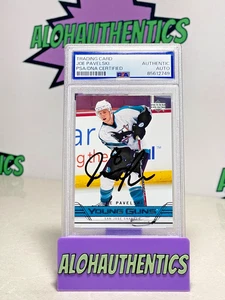 JOE PAVELSKI SIGNED 2006-2007 UPPER DECK YOUNG GUND ROOKIE CARD PSA SHARKS AUTO - Picture 1 of 2