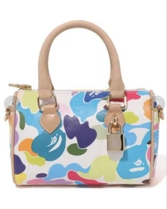 A BATHNIG APE Bape Multi Camo Mini Shoulder Bag Ladies Double Handle Bag From JP - Picture 1 of 2