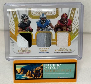 Fútbol impecable 2024 - GIBBS/ROBINSON/ROBINSON JR. #TP-RB5 - parche triple - 16/25 - Imagen 1 de 2