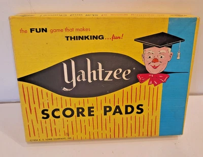 Vintage YAHTZEE Score Pads Sheets Lowe USA Replacement 2 Pads - Image 1 of 3