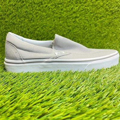 Tênis esportivo Vans clássico slip-on Wild Dove feminino tamanho 8.5 cinza - Imagem 1 de 4