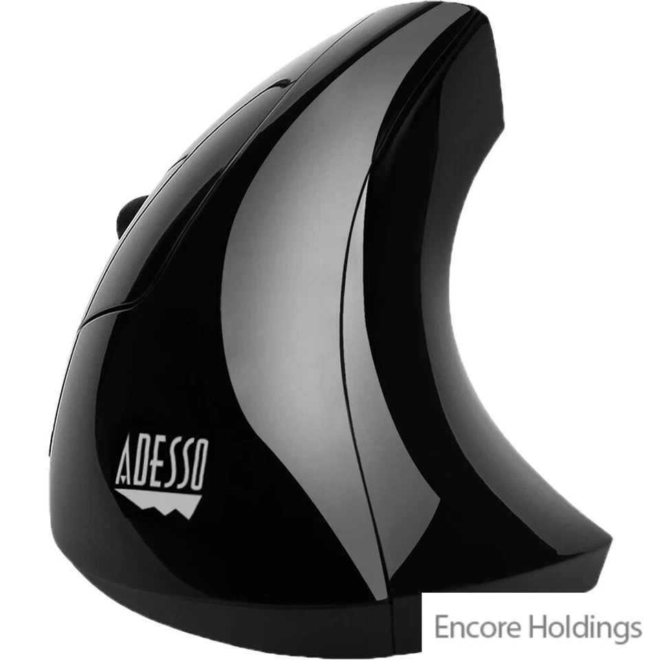 Adesso Wireless Left-Handed Vertical Ergonomic Mouse - Black - USB IMOUSEE90 - Image 1 of 1