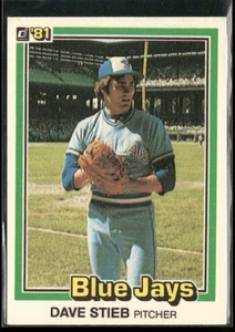 1981 Donruss Dave Stieb #582 Toronto Blue Jays - Picture 1 of 2