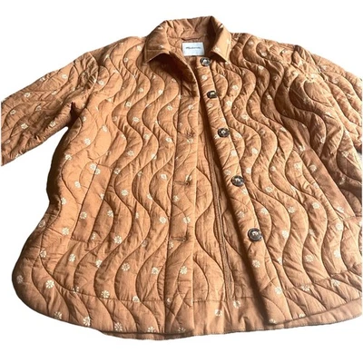 Jaqueta Camisa Belrose Acolchoada Madewell Grande Quente Nogueira Chore Celeiro Casaco Bloom - Imagem 1 de 4