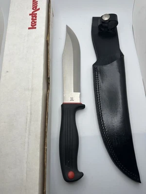 Новый из старых запасов охотничий нож Kershaw Bowie модель 1015 с фиксированным лезвием KAI сделано в Японии - Изображение 1 из 4
