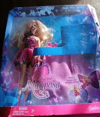 Barbie Magic Wings Marioosa Butterfly Fairy 2007 Novo Na Caixa  - Imagem 1 de 4