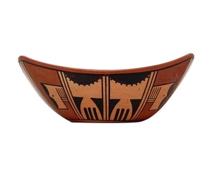 Stetson Setalla, Schüssel, handaufgerollte Keramik, Hopi handgefertigt, 4 Zoll x 9 - Bild 1 von 4