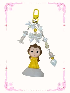 Handmade Whimsy Trinkets Keychain –  Disney Belle 100 Anniversary McDonald’s Toy - Picture 1 of 5
