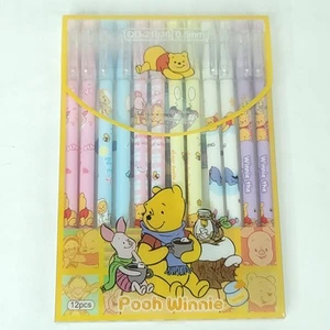 Winnie The Pooh Eeyore Owl Rabbit Gel Pens Lot Of 12 Gel Pens NEW Sealed - Picture 1 of 4