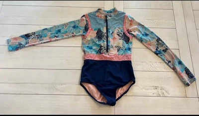 СПОРТИВНЫЙ купальный костюм для девочек размер L Paradise Splash 1 шт. защита от ультрафиолета защита от сыпи - Изображение 1 из 4