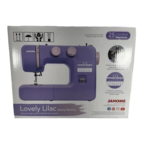 001LOVELY Preciosa Máquina de Coser Janome Lila Fácil de Usar - Imagen 1 de 10