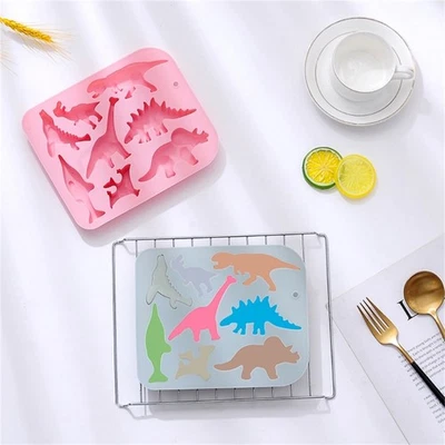 3Pcs Dinosaur Silicone Molds Chocolate Candy Mold for Diy Dessert Ice Block Mold - Image 1 of 4