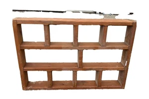 Holz Wandaufsteller Cubby Regal Schnick Knack Schattenkasten 12 Fächer - Bild 1 von 4