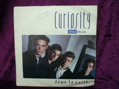 Curiosity Killed the Cat Down to Earth 7" vinyl single 1986 CAT 2 Foto 1 de 4