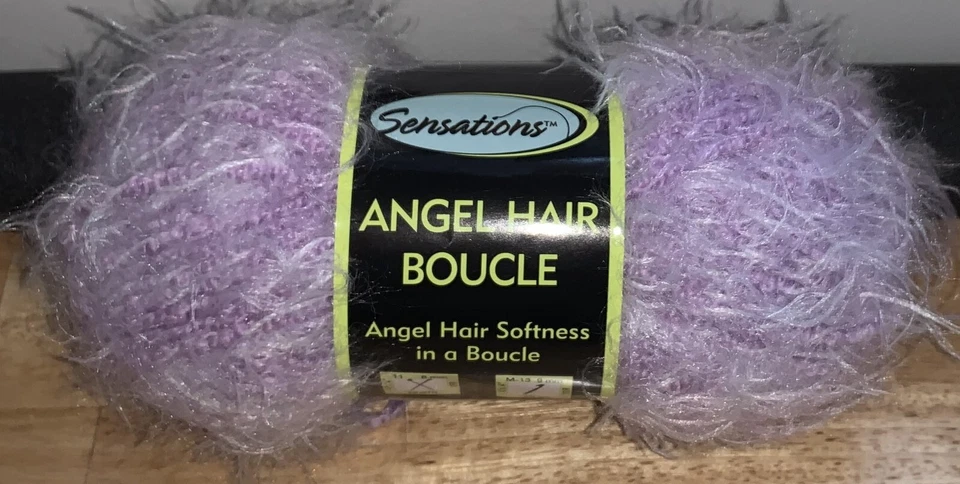 1 hilo madeja Sensations pelo de ángel ~ lavanda #4350 ~ 3,5 OZ/126 yardas Foto 1 de 1