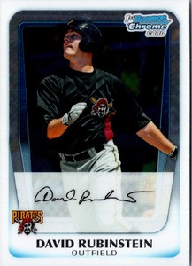 2011 Bowman Chrome Prospects David Rubinstein #BCP55 Pittsburgh Pirates