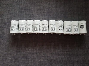 No 10 x GE fluorescent light starter 155/500 4-65w universal - Picture 1 of 3