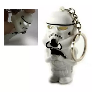 LED STORMTROOPER KEYCHAIN w LIGHT and SOUND Toy Keyring Key Chain Ring Star Wars - Picture 1 of 6