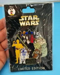DISNEY EMPLOYEE CENTER DEC STAR WARS RETURN THE JEDI CAST PIN LE 250 ERROR RARE - Picture 1 of 6