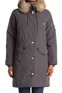 Michael Kors Womens Missy Down Filled Faux Fur Hood Anorak Jacket Size M $330 - Picture 1 of 7