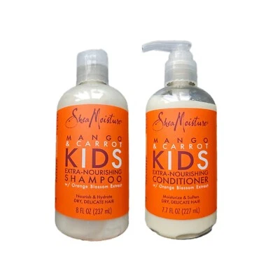 Champú y acondicionador extra nutritivo Shea Moisture mango y zanahoria para niños  Foto 1 de 4