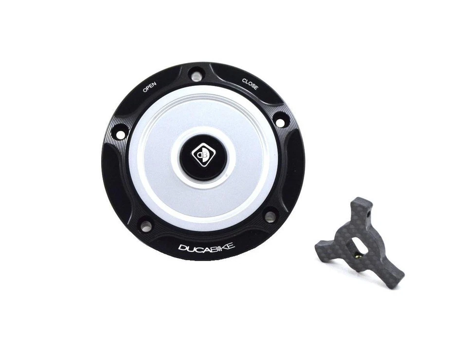 Fuel Tank Cap Black-silver Ducabike For Ducati Supersport 1000 2004 > 2006 - Изображение 1 из 1