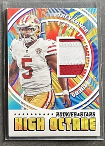 2022 Rookies & Stars High Octane Blue 2 Color Patch /25 RARE #HM-TRL Trey Lance - Bild 1 von 3